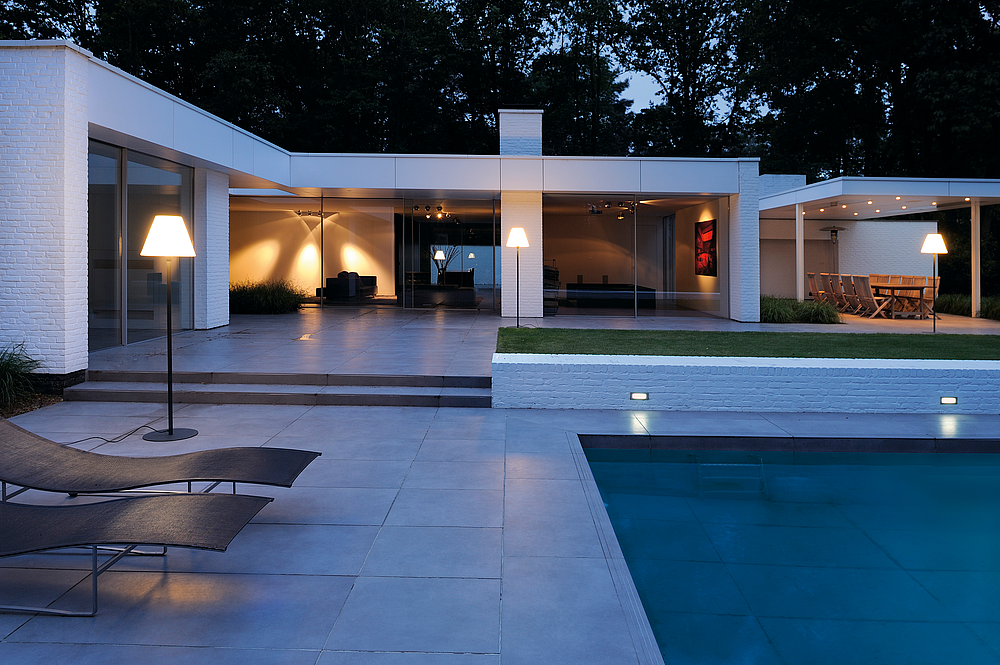 ADEGAN, anthracite/blanc, E27