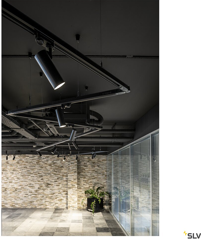 S-TRACK connecteur droit noir