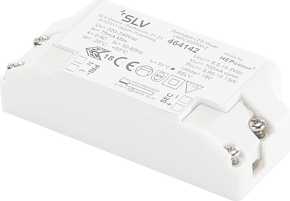 Alim LED 10W 700mA serre-câble