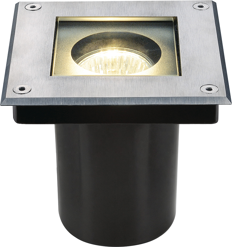 DASAR CARRE GU10, inox 304