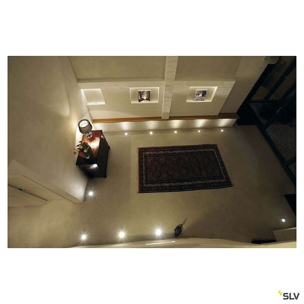 DASAR CARRE GU10, inox 304