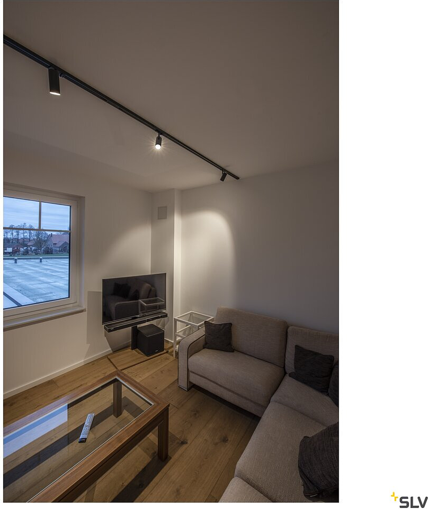 NOBLO spot rond, noir, LED 7,5