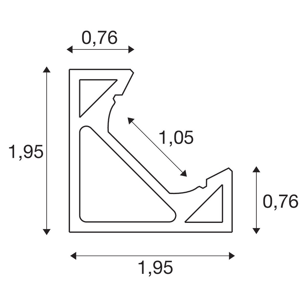 GRAZIA 10 EDGE profil 2 m alu