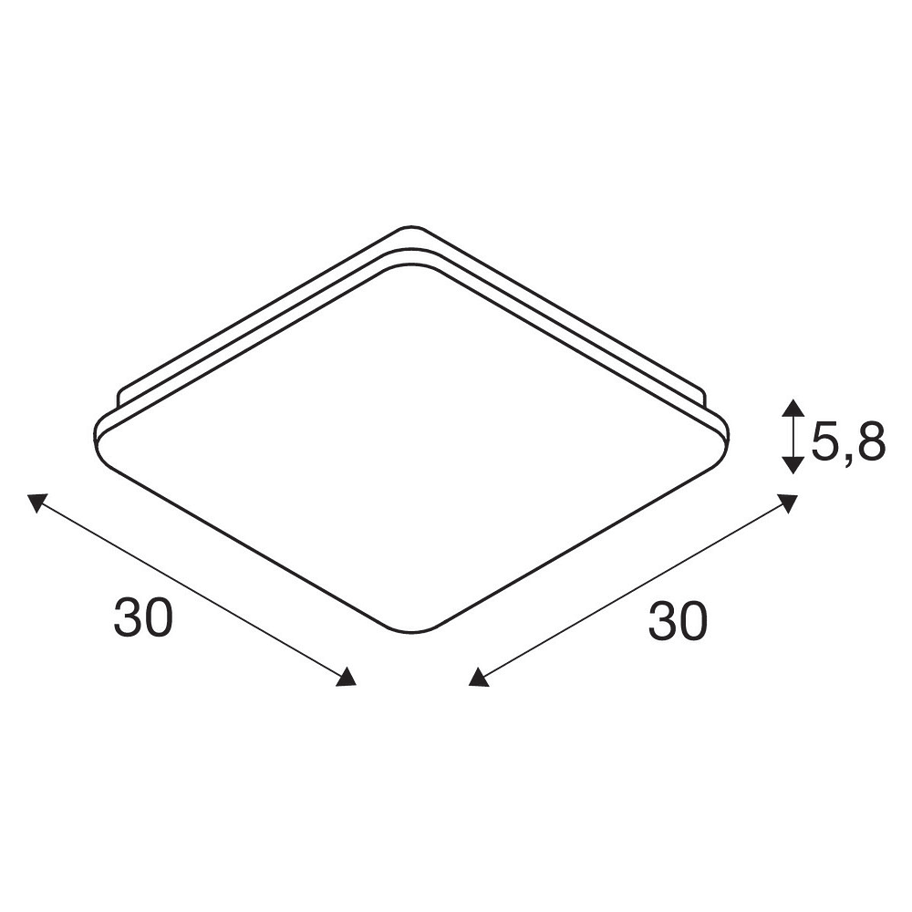 SIMA app carré bl 3000K