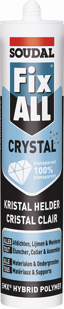 MASTIC COLLE MS POLYMERE FIX ALL CRISTAL FIXATION UNIVERSELLE - 290ml