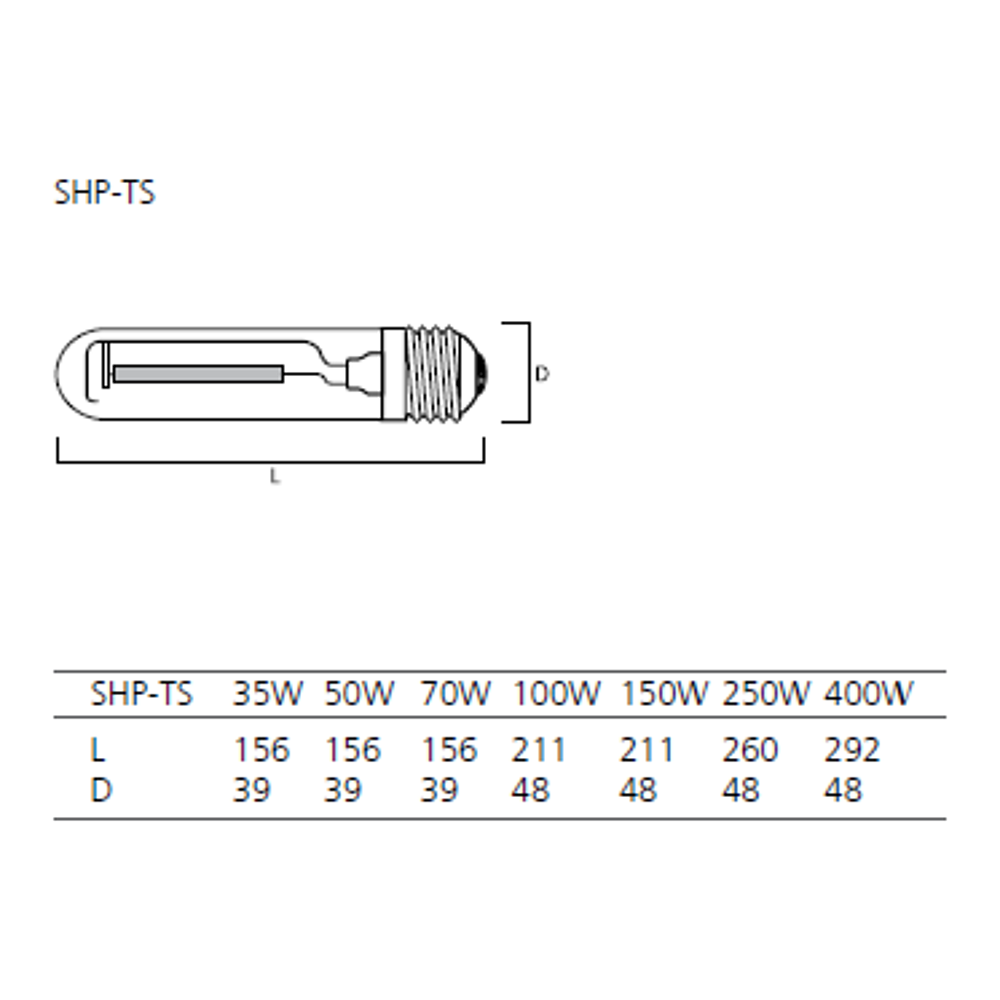 SHP-TS 50 CL/E 50W 230E27