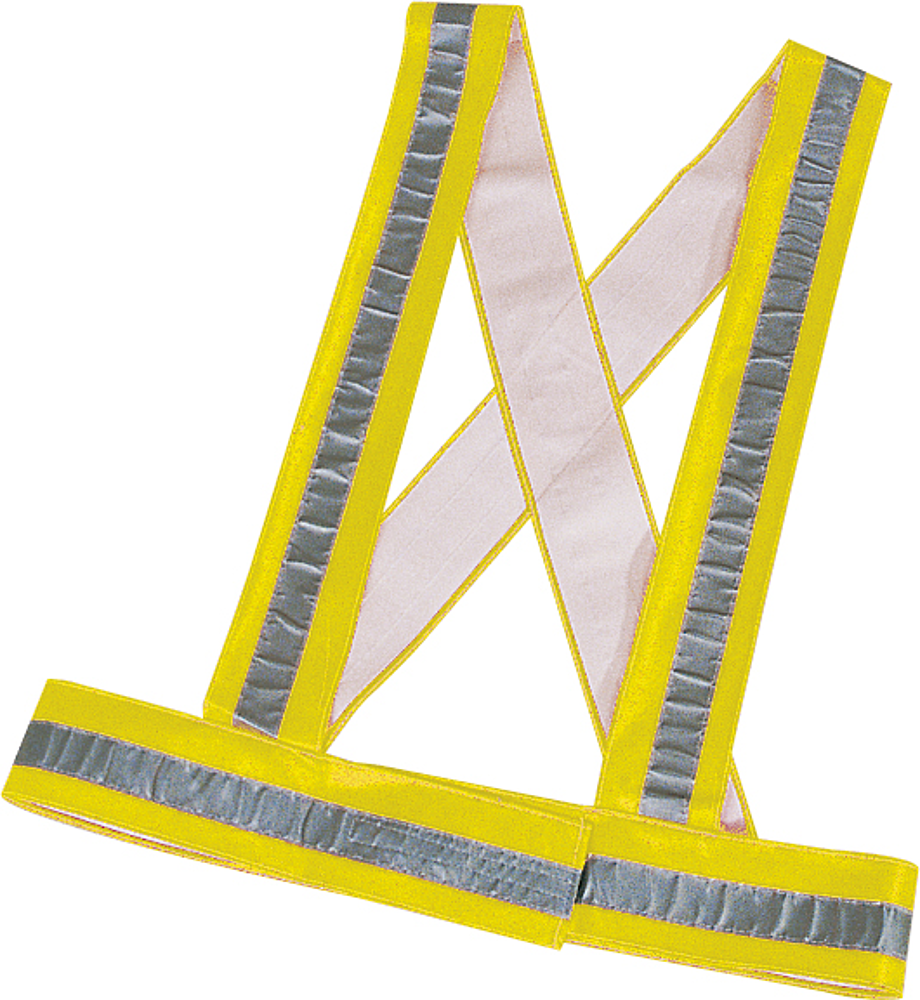 BAUDRIER FLUO+RETRO JAUNE CE CL1  550105