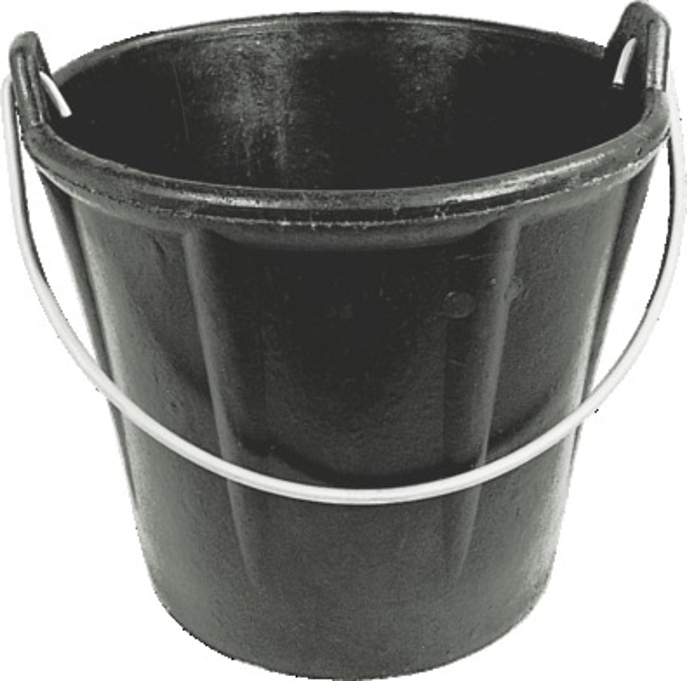 SEAU CAOUTCHOUC ARME 12 LITRES ALLEGE