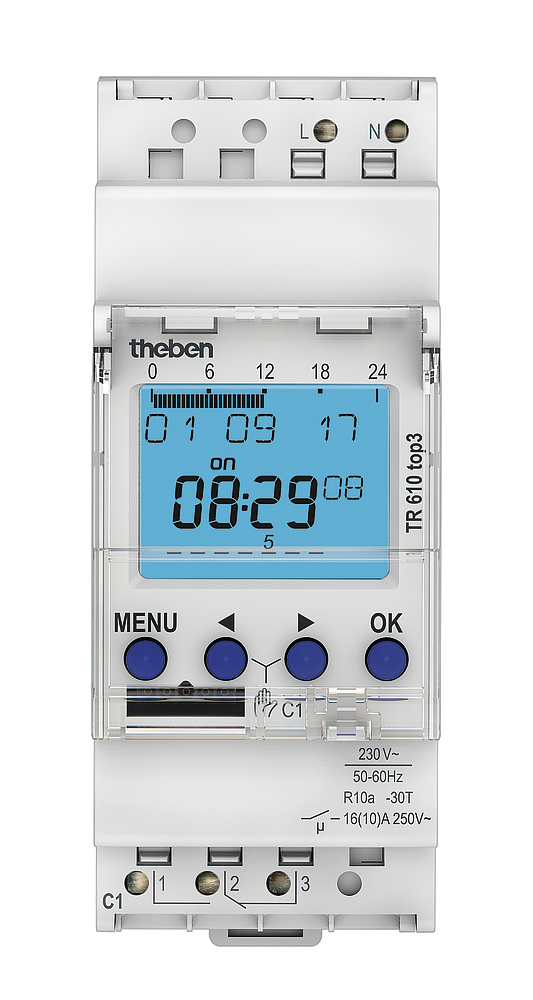 Interrupteur horaire digital hebdomadaire