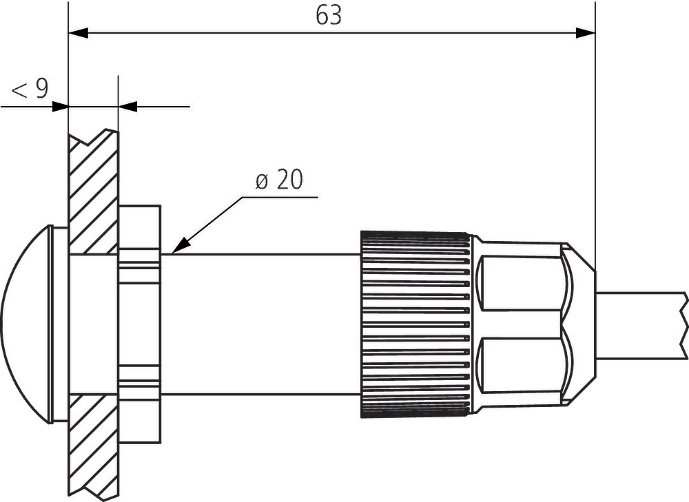 Cellule analogique fix encastr