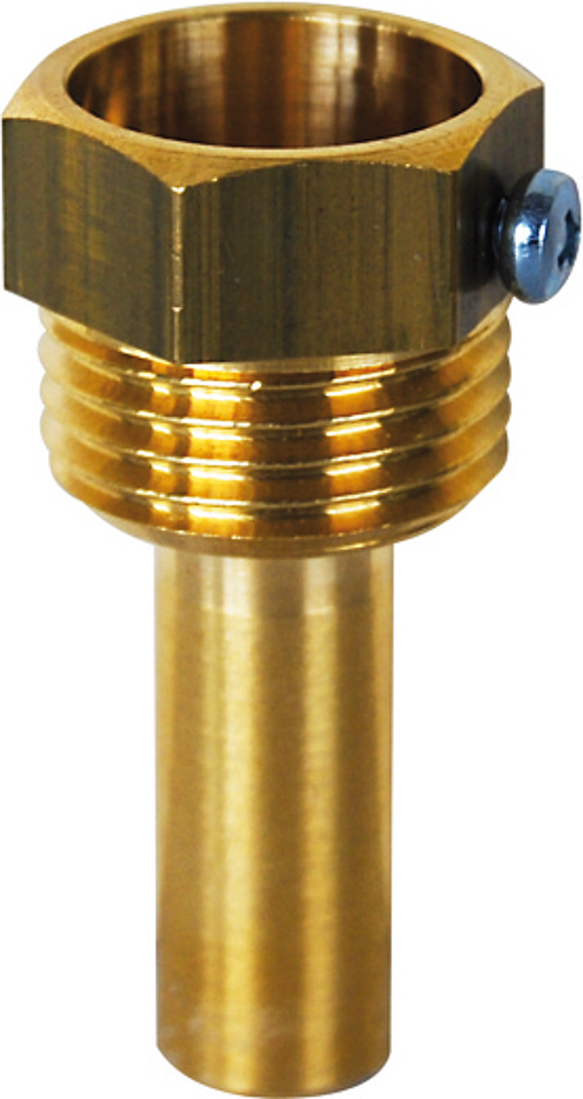 Doigt de Gant laiton 1/2   plonge 45 mm  pour thermomètre axial