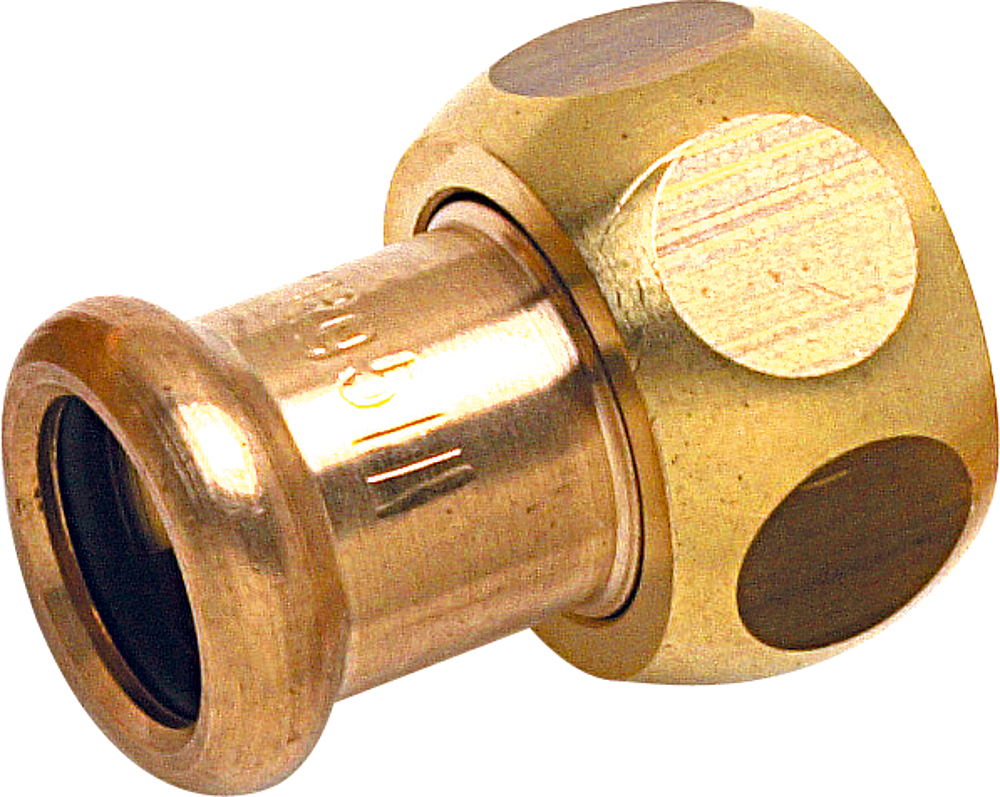 Union 2 Pièces à sertir 8359G Ø14-1/2  laiton tube Cuivre Chauff. & Sanitaire