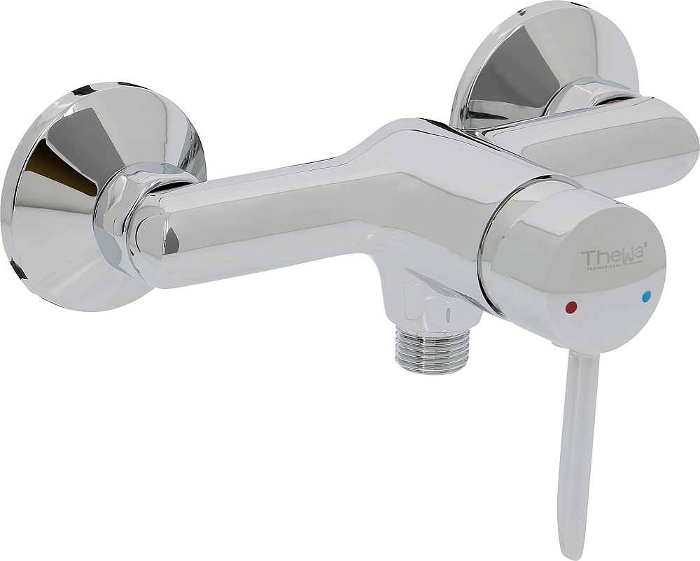 Mitigeur pour douche Voda NF C2 chromé - poignée verticale