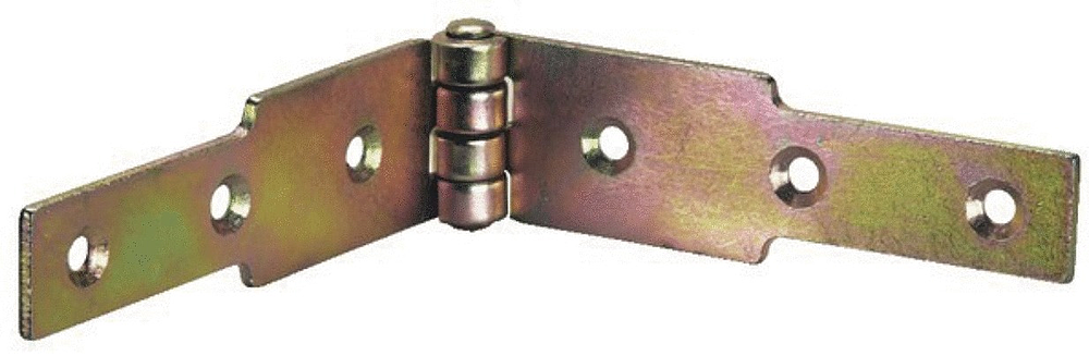 Charnière à congé  Zingué Blanc - Nœud roulé