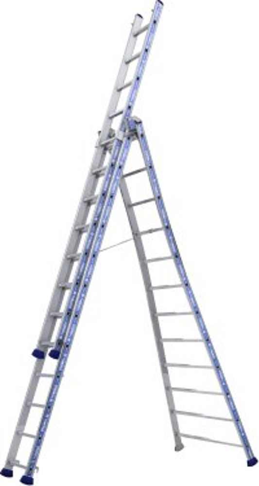 Echelle PLATINIUM TRANSFORMABLE 2 PLANS 2X8 ÉCHELONS - Hauteur déployée 4.04m
