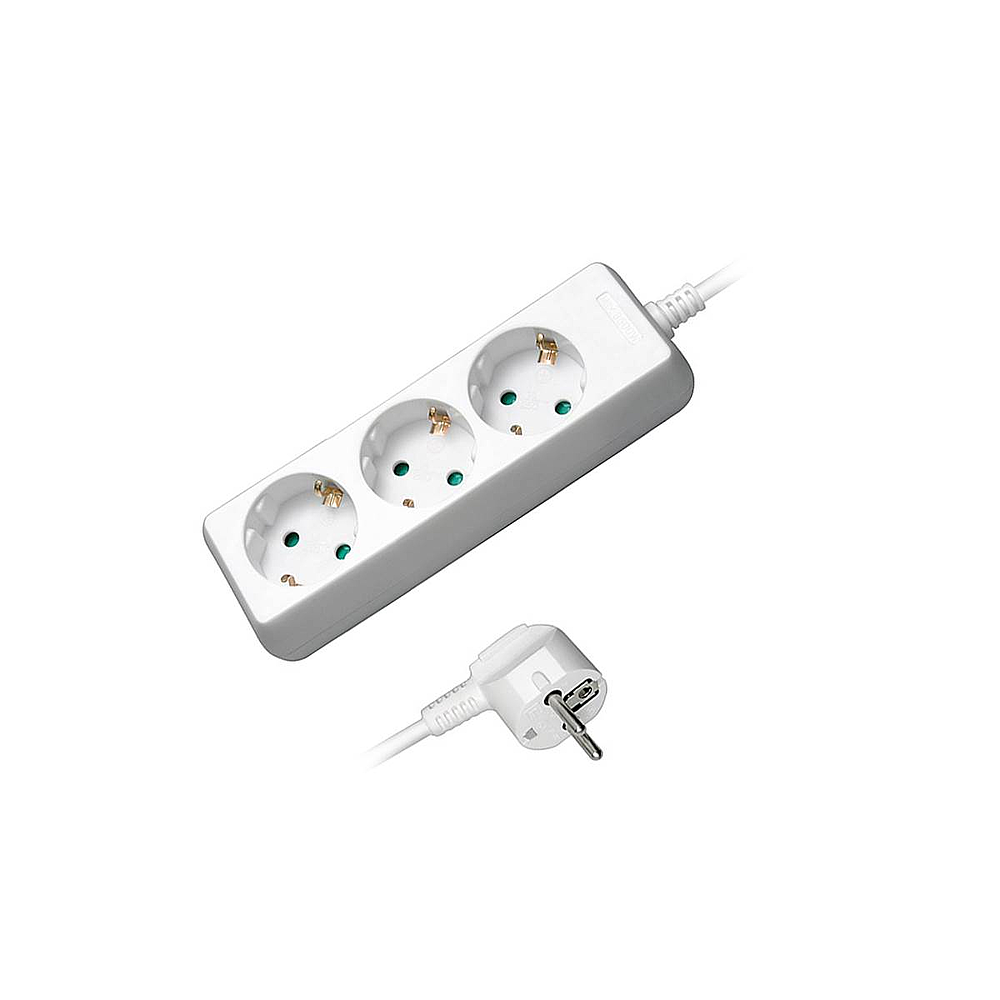 BLOC 3 PRISES CABLE 1.50M