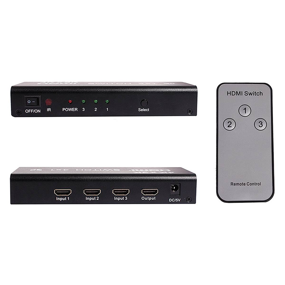 SWITCH HDMI 3 PORTS 4K