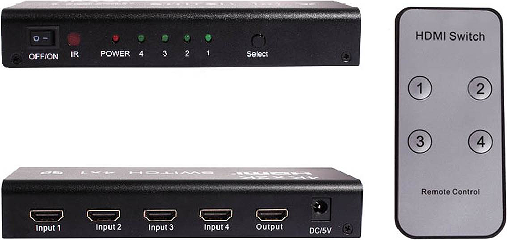 SWITCH HDMI 4 PORTS 4K