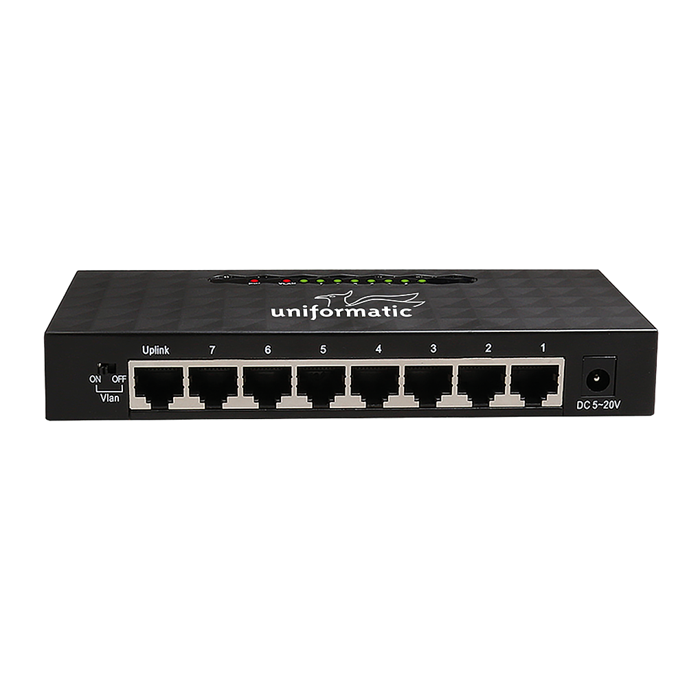 SWITCH 8 PORTS 10/100/1000