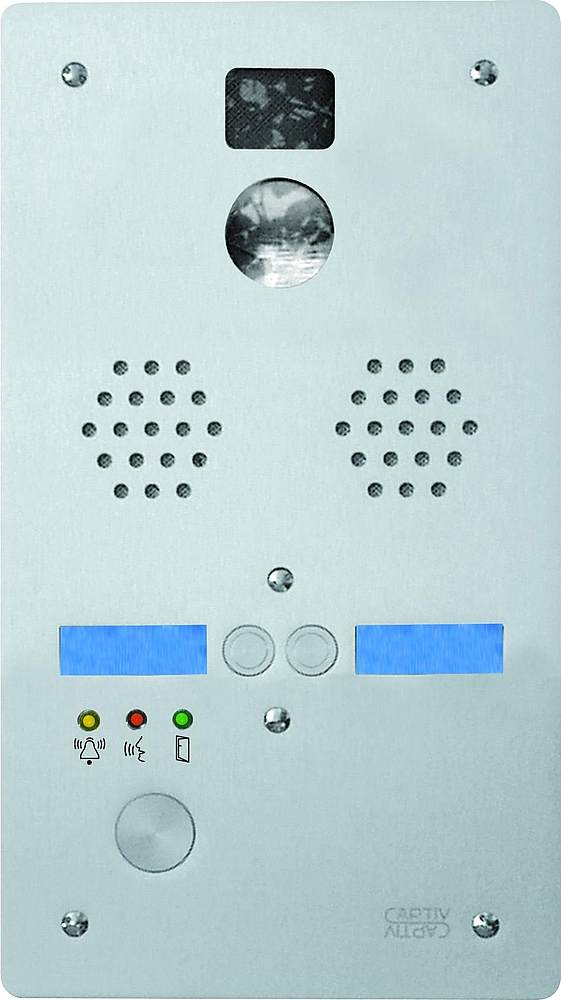 Plaque Alu 2T Video Cablee