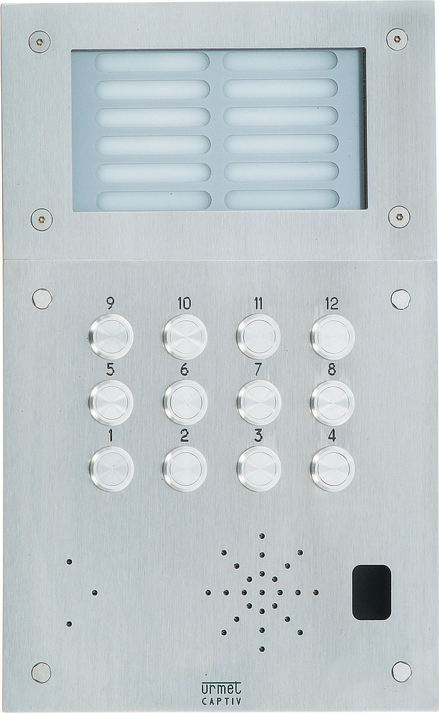 Plaque Inox 12Bp+Grav+Ecl