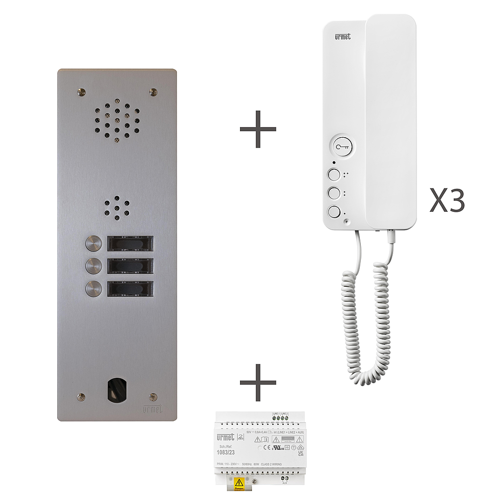 Kit Audio 1R 3Bp 2Voice Progr