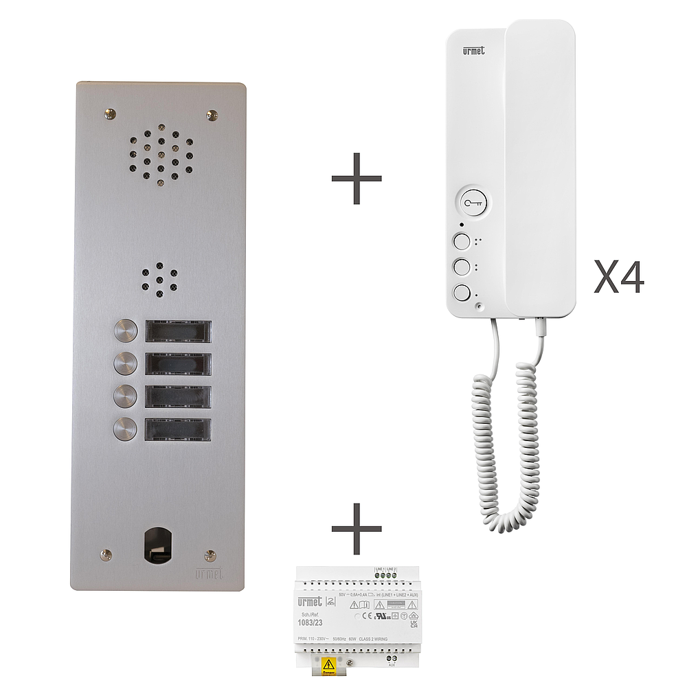 Kit Audio 1R 4Bp 2Voice Progr
