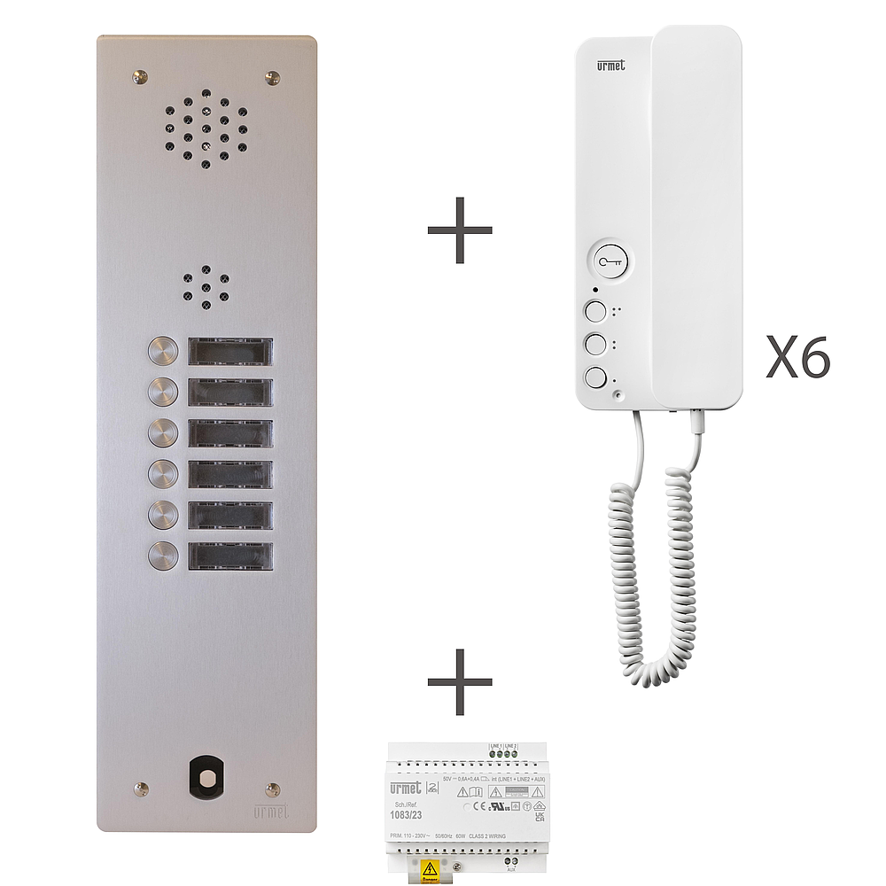 Kit Audio 1R 6Bp 2Voice Progr