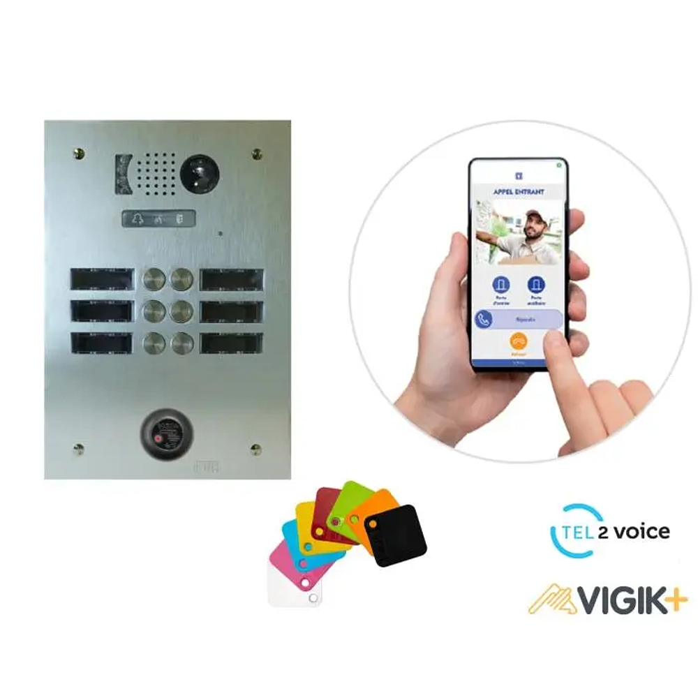 KIT TEL2VOICE 2R 6BP PROGRAMME 10 ANS