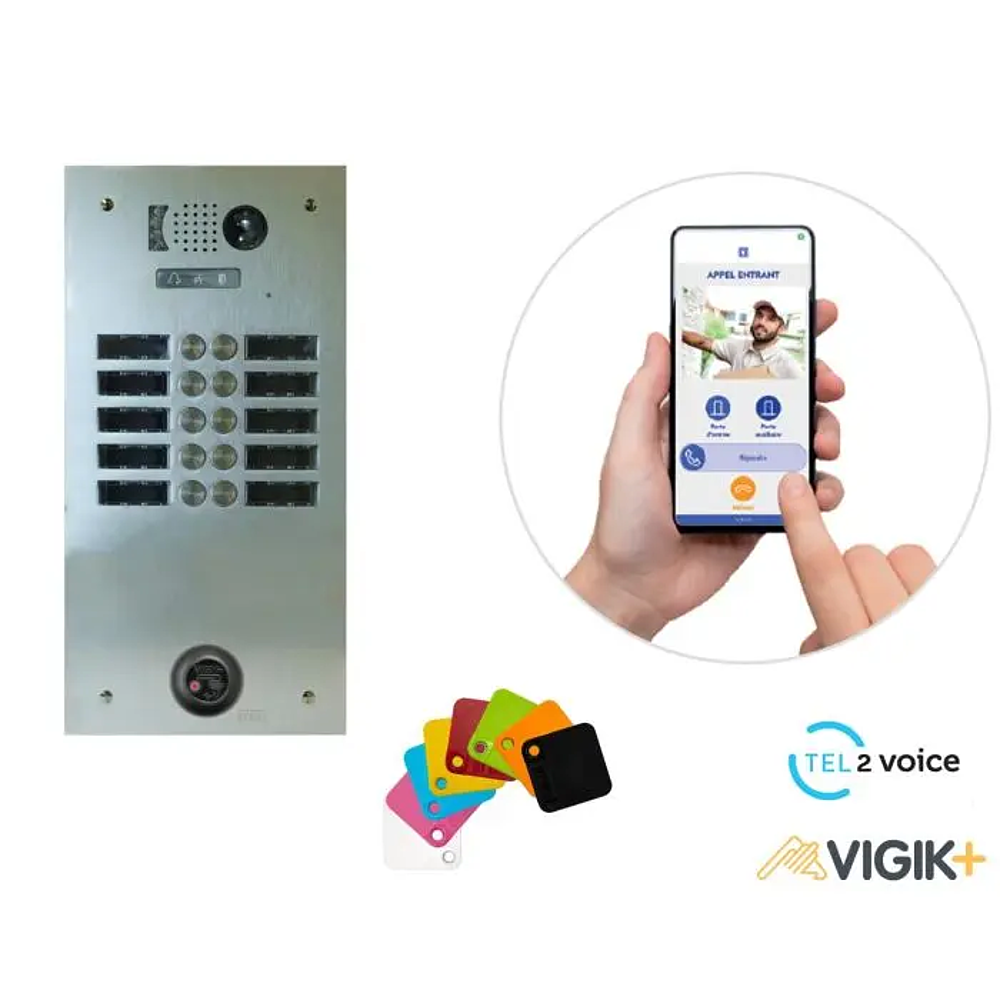 KIT TEL2VOICE 2R 10BP PROGRAMME 10 ANS