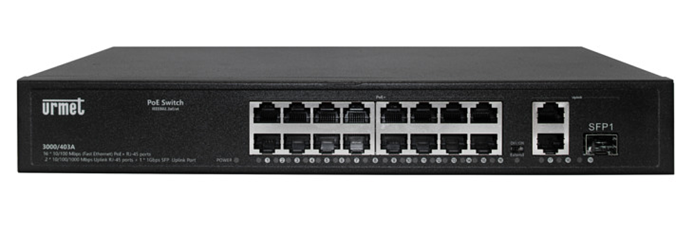 Switch Poe 16 Ports + 2