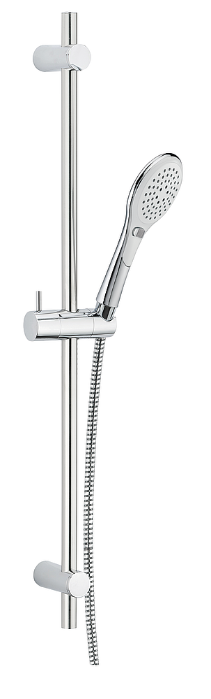 Barre de douche complète INOUIE 3J - Barre D18 Lg.600 - Flexible pvc 1,75ml