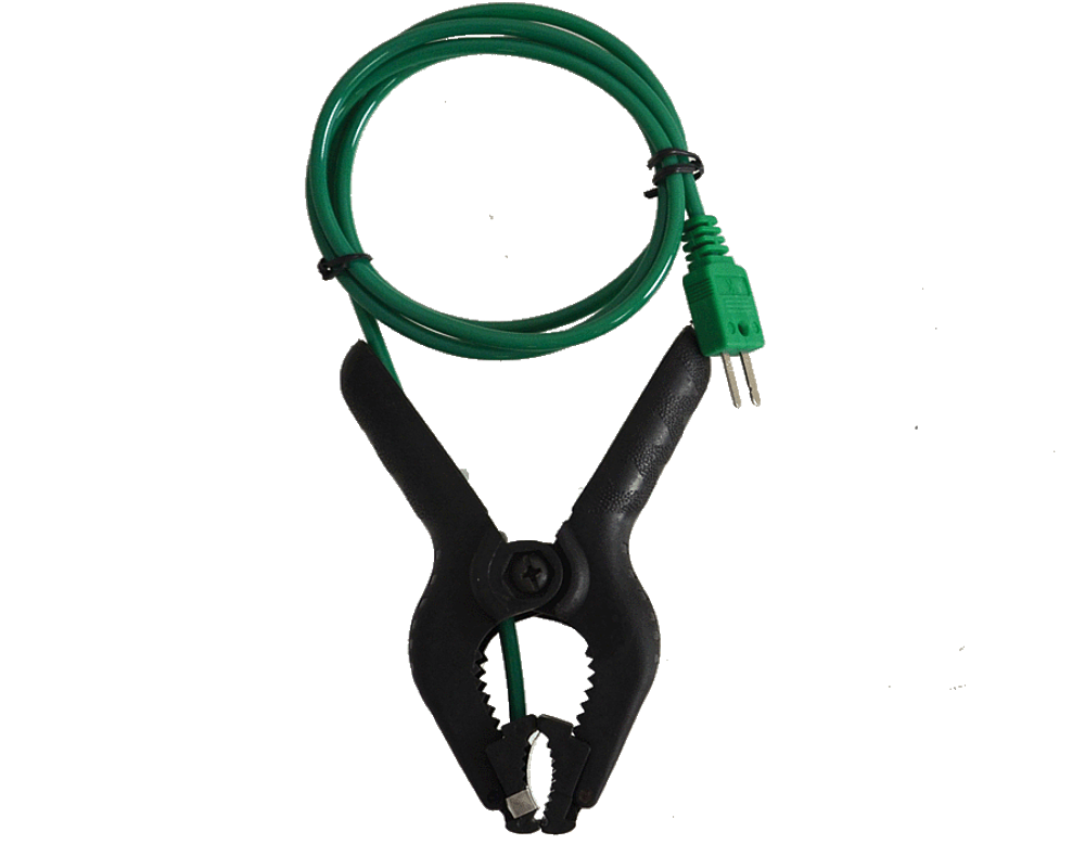 Manomètre électronique en coffret avec pince de prise de température et coupleurs automobiles 1/4  M