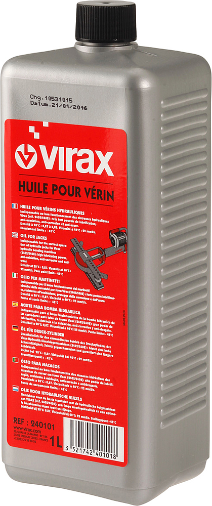 LOT 12 HUILE HYDRAULIQUE P/ VERIN 1 L