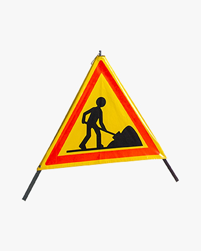 1 Tripode de signalisation pliable classe 1 - logo chantier