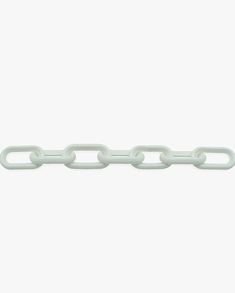 1 x Chaine de signalisation polypropylène - 8mm/25m - blanc