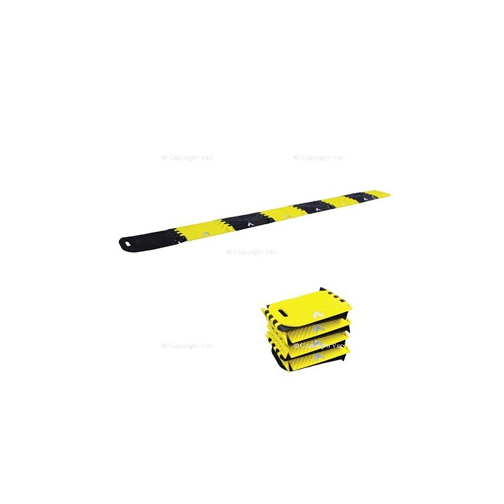 1 x Ralentisseur pliable et transportable - noir/jaune