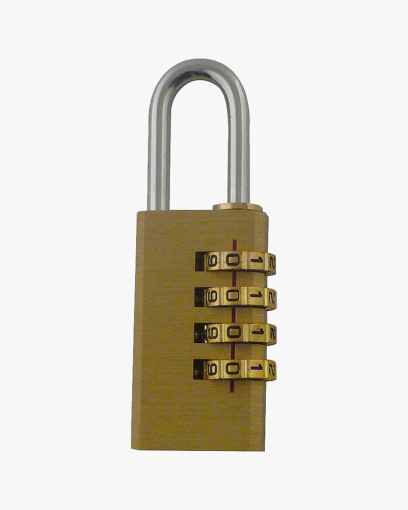 Cadenas à combinaison 4 chiffres - largeur 28mm - lot de 5