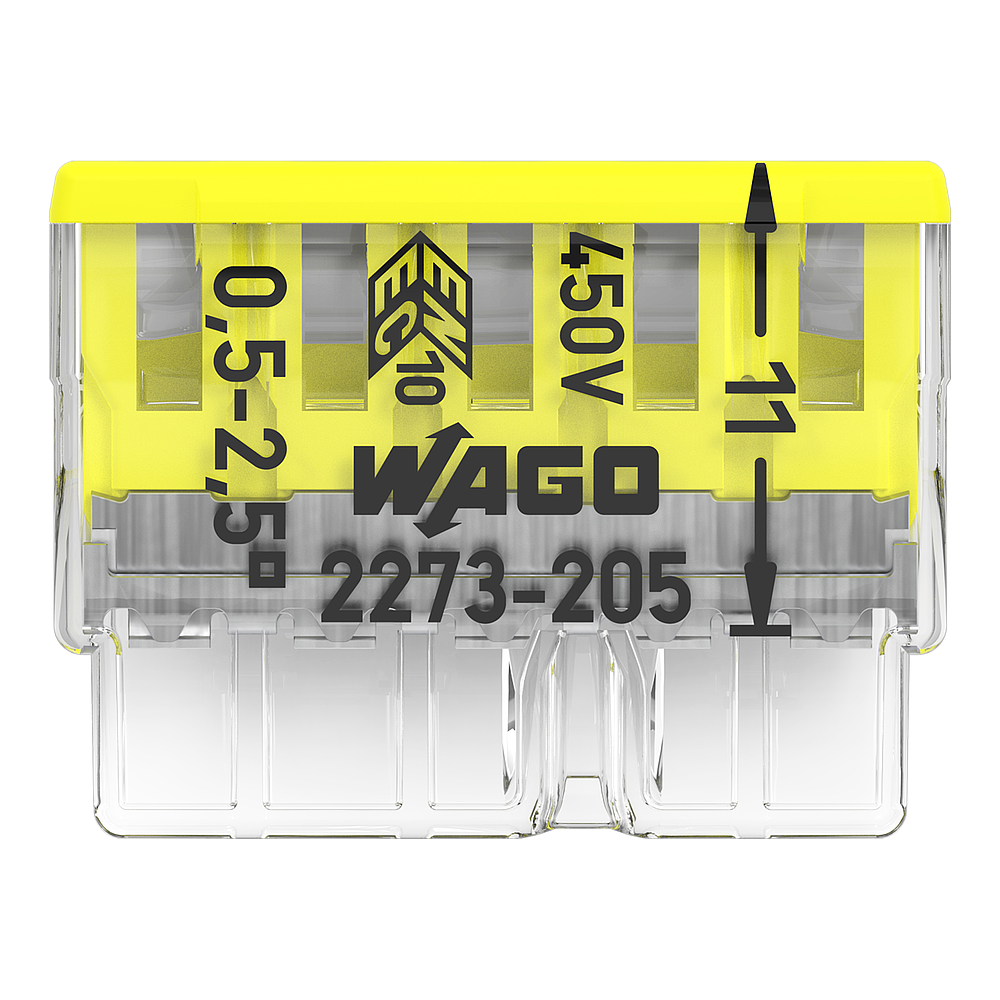 Borne WAGO 2273 - 5 x 0,5 à 2,