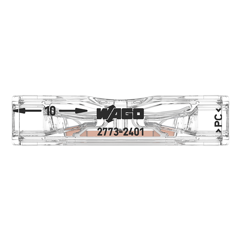 Borne WAGO 2773 Inline 2x4mm²