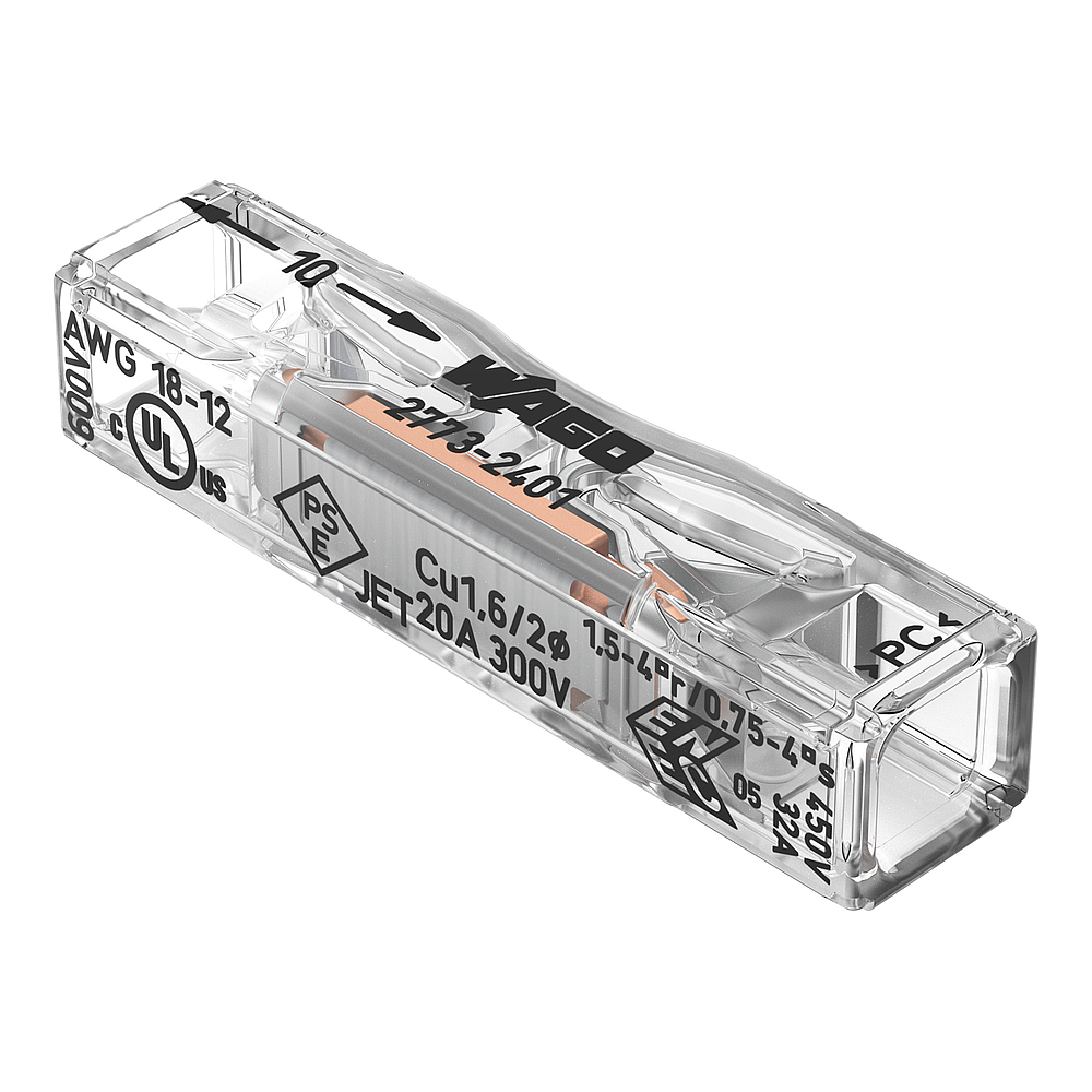 Borne WAGO 2773 Inline 2x4mm²
