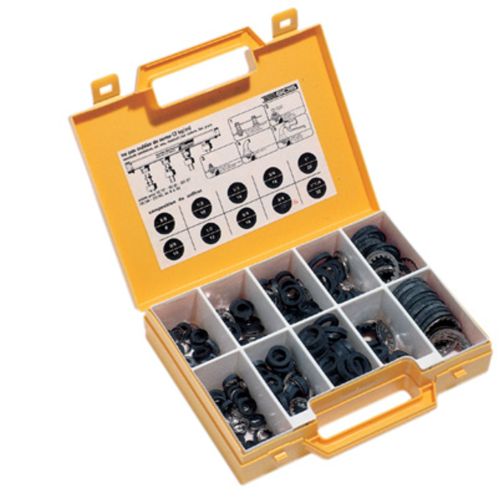 Collet mobile (135*) Jeu GRIPP: * 10 TUBE  8 ECROU 3/8   20 TUBE 10 ECROU 3/8   10 TUBE 10 ECROU 1/2   20 TUBE 12 ECROU 1/2   20 TUBE 14 ECROU 1/2