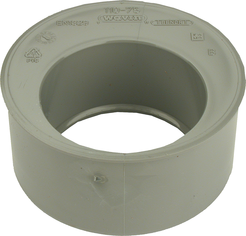 Tampon PVC de réduction MF  R.T7 100-75mm