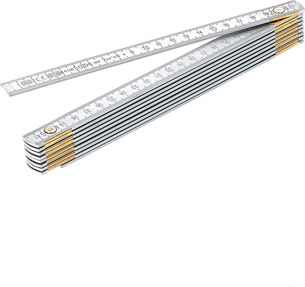 Double mètre alu gravure profonde - 2m * 10 b