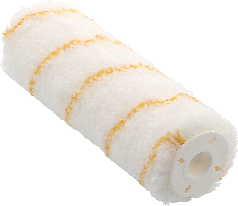 Manchon Peintre   ANTIGOUTTE    180/8 FIBRE ANTIGOUTTE 11mm RAYE JAUNE