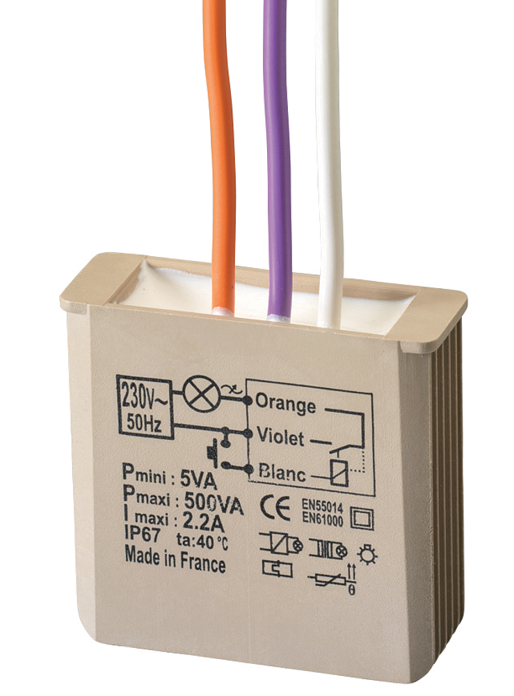 Télérupteur Encastré 500W